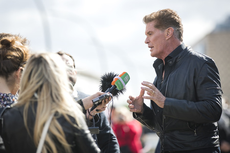 Photocall mit David Hasselhoff in Berlin