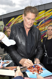 Photocall mit David Hasselhoff in Berlin