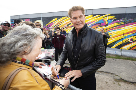 Photocall mit David Hasselhoff in Berlin