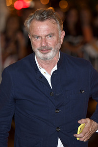 Ankunft von Sam Neill auf dem San Sebastian Film Festival 2019