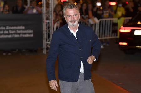 Ankunft von Sam Neill auf dem San Sebastian Film Festival 2019