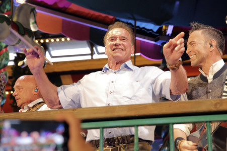 Arnold Schwarzenegger auf dem Oktoberfest 2019 in München