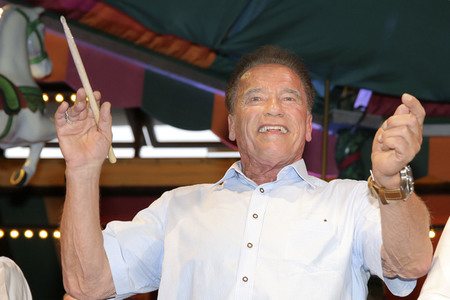 Arnold Schwarzenegger auf dem Oktoberfest 2019 in München