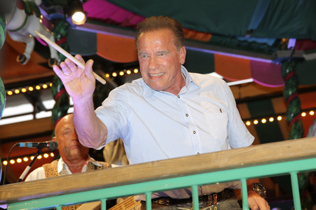 Arnold Schwarzenegger auf dem Oktoberfest 2019 in München