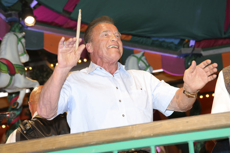 Arnold Schwarzenegger auf dem Oktoberfest 2019 in München