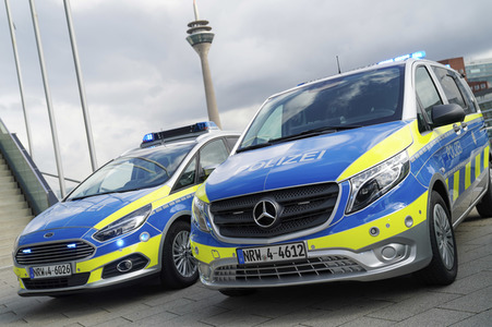 Vorstellung der neuen Streifenwagen der Polizei NRW in Düsseldorf