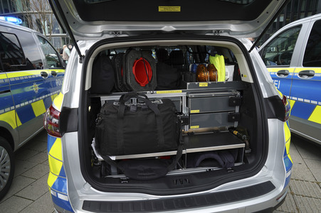 Vorstellung der neuen Streifenwagen der Polizei NRW in Düsseldorf