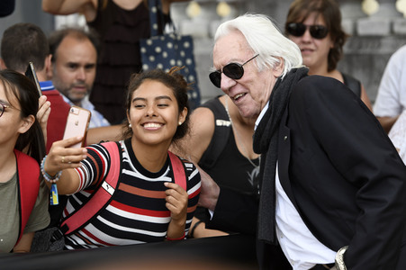 Ankunft von Donald Sutherland auf dem San Sebastian International Film Festival 2019