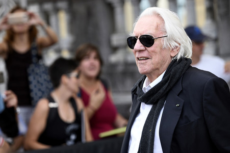 Ankunft von Donald Sutherland auf dem San Sebastian International Film Festival 2019