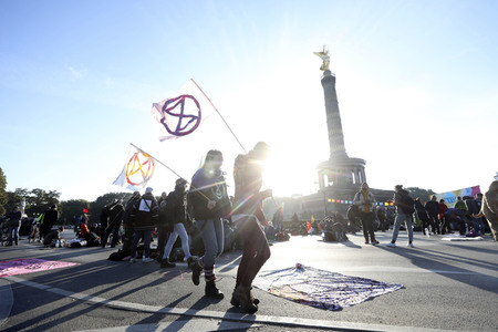 Extinction Rebellion Protestaktion in Berlin