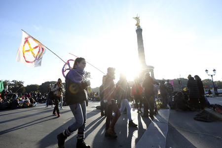 Extinction Rebellion Protestaktion in Berlin