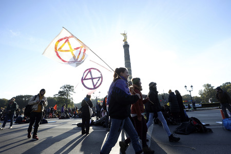 Extinction Rebellion Protestaktion in Berlin