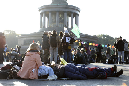 Extinction Rebellion Protestaktion in Berlin