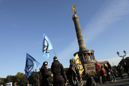 Extinction Rebellion Protestaktion in Berlin