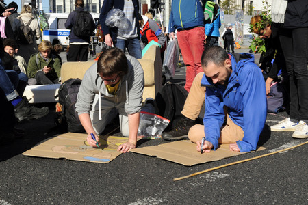 Extinction Rebellion Protestaktion in Berlin