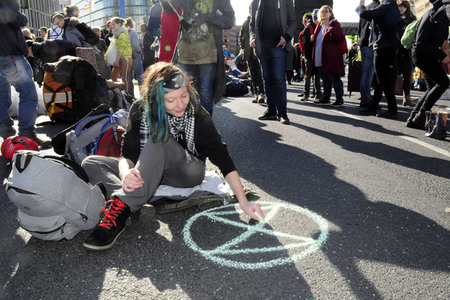 Extinction Rebellion Protestaktion in Berlin