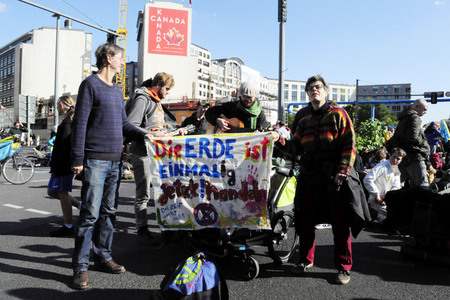 Extinction Rebellion Protestaktion in Berlin