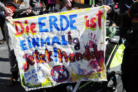 Extinction Rebellion Protestaktion in Berlin