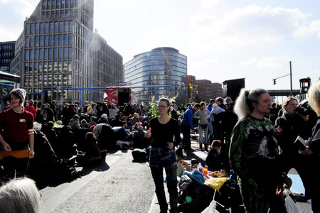 Extinction Rebellion Protestaktion in Berlin