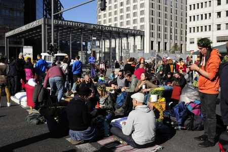 Extinction Rebellion Protestaktion in Berlin