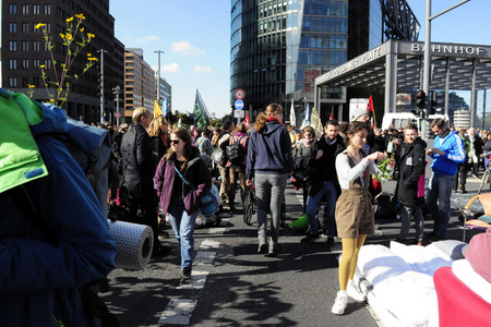 Extinction Rebellion Protestaktion in Berlin