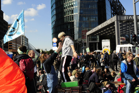 Extinction Rebellion Protestaktion in Berlin