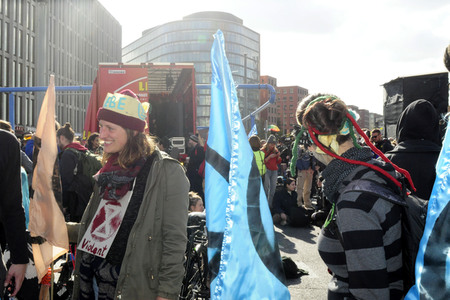 Extinction Rebellion Protestaktion in Berlin