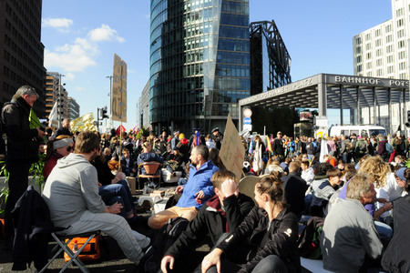 Extinction Rebellion Protestaktion in Berlin
