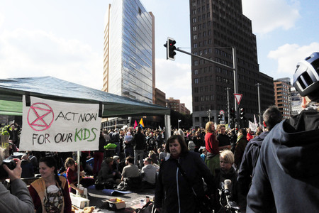 Extinction Rebellion Protestaktion in Berlin