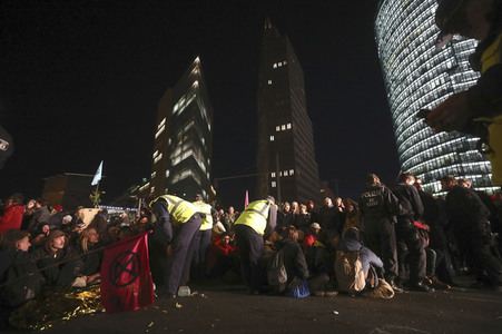 Extinction Rebellion Protestaktion in Berlin