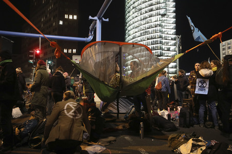 Extinction Rebellion Protestaktion in Berlin