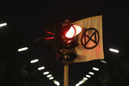 Extinction Rebellion Protestaktion in Berlin