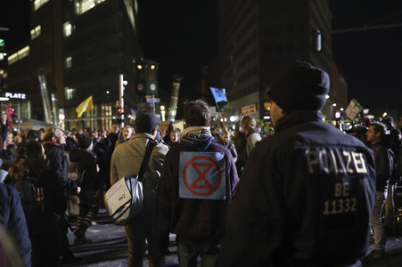 Extinction Rebellion Protestaktion in Berlin