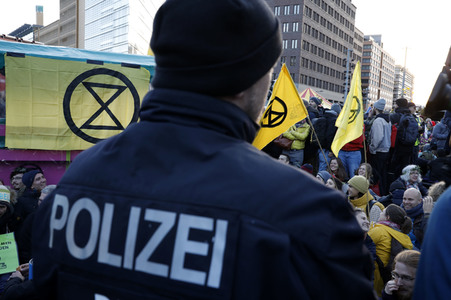 Extinction Rebellion Protestaktion in Berlin