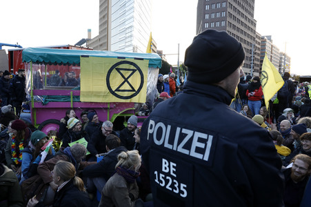 Extinction Rebellion Protestaktion in Berlin