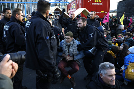 Extinction Rebellion Protestaktion in Berlin