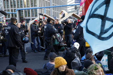 Extinction Rebellion Protestaktion in Berlin