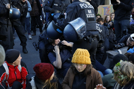 Extinction Rebellion Protestaktion in Berlin