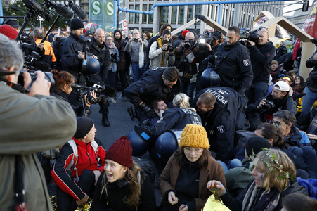 Extinction Rebellion Protestaktion in Berlin