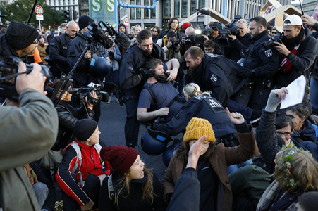 Extinction Rebellion Protestaktion in Berlin
