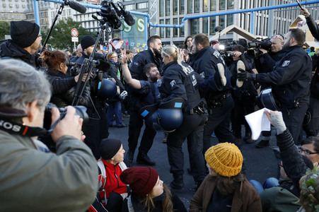 Extinction Rebellion Protestaktion in Berlin