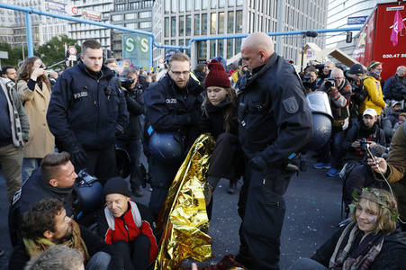 Extinction Rebellion Protestaktion in Berlin