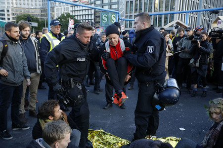 Extinction Rebellion Protestaktion in Berlin