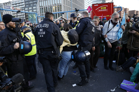 Extinction Rebellion Protestaktion in Berlin