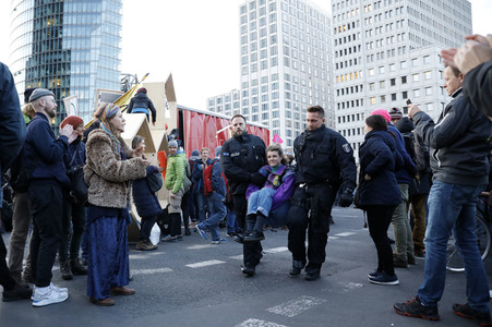 Extinction Rebellion Protestaktion in Berlin