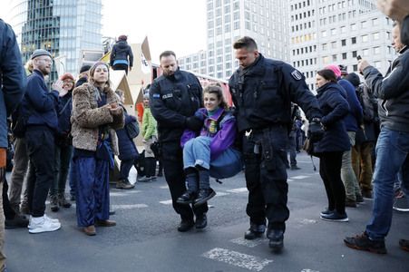 Extinction Rebellion Protestaktion in Berlin