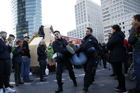 Extinction Rebellion Protestaktion in Berlin