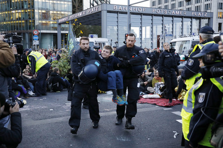 Extinction Rebellion Protestaktion in Berlin