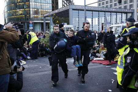 Extinction Rebellion Protestaktion in Berlin