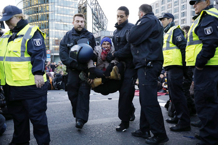 Extinction Rebellion Protestaktion in Berlin
